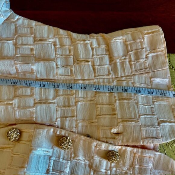 Victor Costa for Nahdreé Jacket Skirt 2 Pc Set,Blush Peach, Elegant Suit Sz 10 - Picture 10 of 16